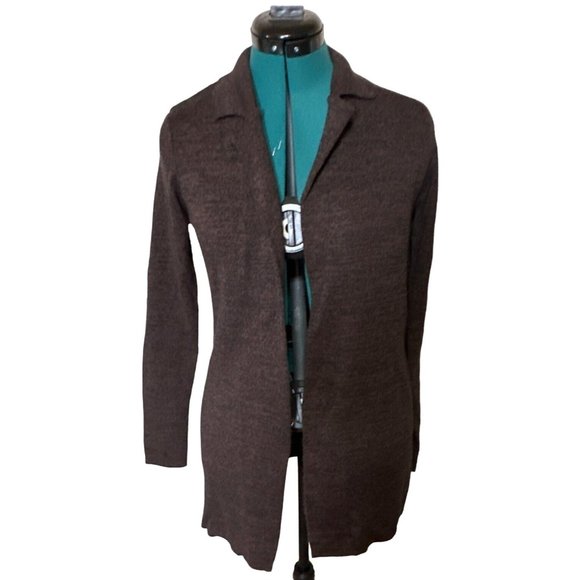 Mossimo Brand Women's Open Front Cardigan Dark Gray Sweater Acrylic Blend Size S - Picture 4 of 12